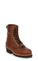 Chippewa Boots Briar Waterproof ST Insulated 8 inch Logger in Brown